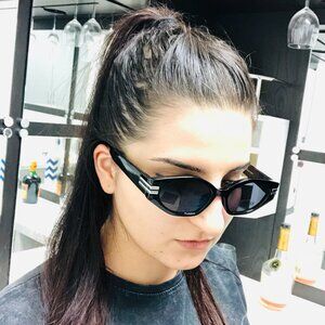 Women Sunglasses Fashion CRetro Black Frame FClassic Shades Small Luxury‎ Fancy